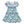 Ice Blue Mandy Floral Ruffle Tiered A-Line Dress