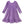 Millie Loves Lily Girls'Purple Rib Velour Long Sleeve Dress With Ruffle