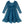 Millie Loves Lily Girls'Teal Rib Velour Long Sleeve Dress With Ruffle