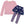 Dusty Pink Ribbed Top & Unicorn Leap Skirted Leggings