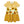 Marigold Stripe Sun Flower Tiered Button-Front Dress