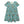 Nile Blue Small Flower Tiered Button-Front Dress