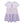 Lilac Stripe Petals Floral Tiered Button-Front Dress