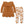 Kids Rust Ruffle Long-Sleeve Top & Pumpkin Leggings