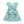 Mint Turtle Wonder Angel-Sleeve Dress