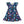 Navy Butterfly Floral Angel-Sleeve Dress