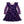 Kids Violet Spider Web Angel-Sleeve Dress