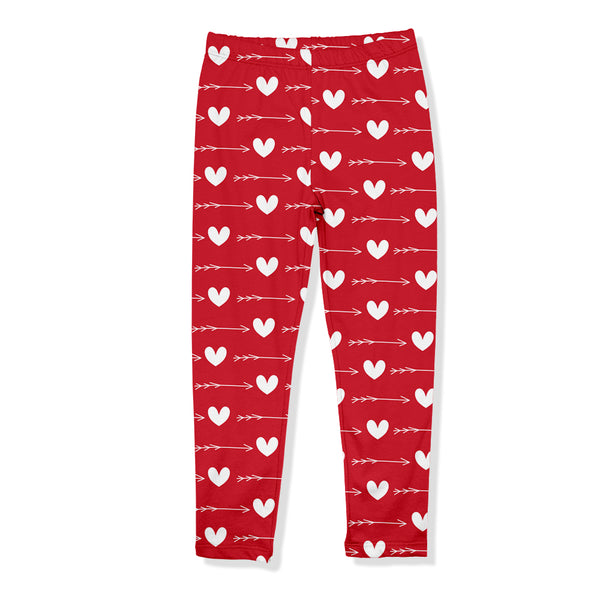 Red Arrow Heart Leggings