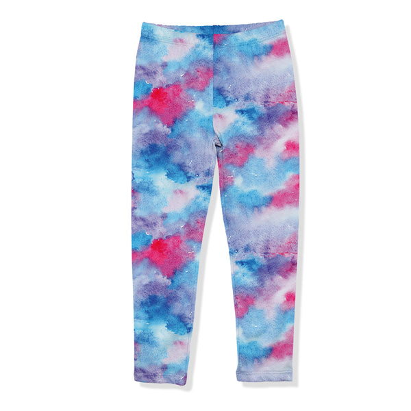 Blue Tie-Dye Leggings