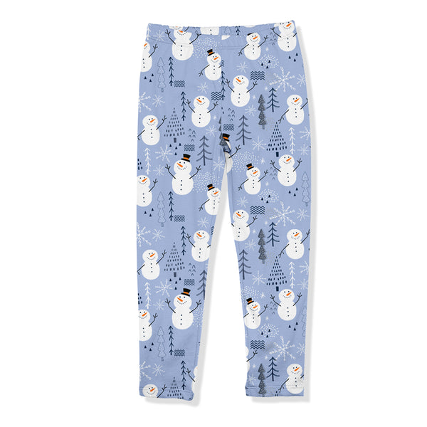 Periwinkle Snowman Leggings