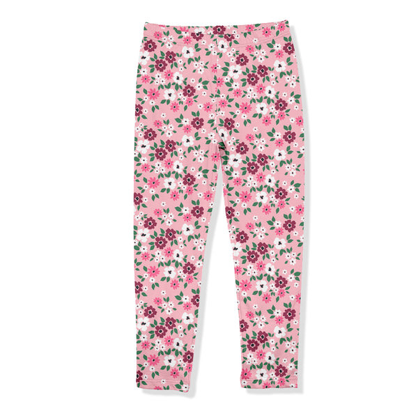 Pink Flower Leggings