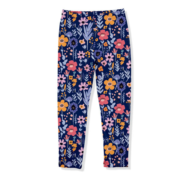 Navy Meadow Floral Leggings