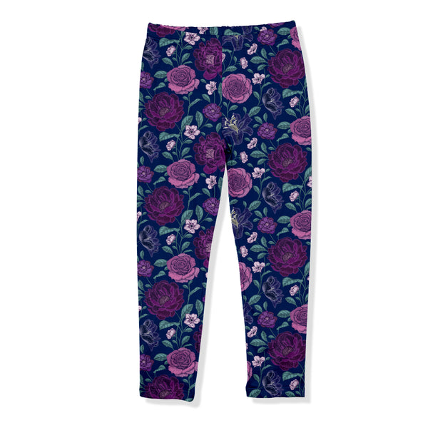 Purple Dusk Floral Leggings