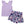 Load image into Gallery viewer, Orchid Petal Ribbed Angel-Sleeve Top &amp; Rose Split Skirt
