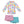 Girls Turq & Pink Ocean Wonder Long - Sleeve Rashguard Set, 3 - pcs on a white background, front UPF 50+ - Millieloveslily.com
