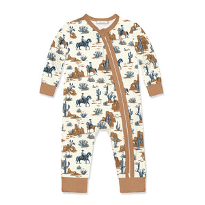 Kids Cream Cactus Zip-Up Playsuit