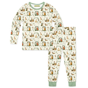 Kids Cream Nativity Pajama Set