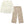 Kids Cream Ribbed Long-Sleeve Top & Skin Print Wide-Leg Pants