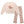 Girls' light pink velour sweatshirt with a deer and floral image and matching all-over deer printed flared leggings.