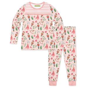 Kids Pink Nutcracker Pajama Set