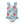 Kids Ice Blue Barnyard Ruffle - Accent One - Piece  Swimsuit on a white background, front- Millieloveslily.com