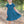 Millie Loves Lily Girls' Teal Rib Velour Short Sleeve Dress With Bow Waistband
