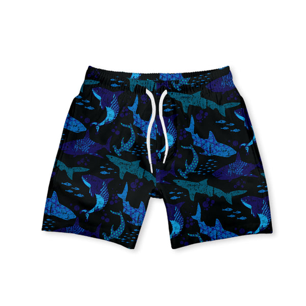 Black Pacific Shark Swim Trunks