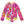 Fuchsia Ocean Things Ruffle-Accent One-Piece Rashguard