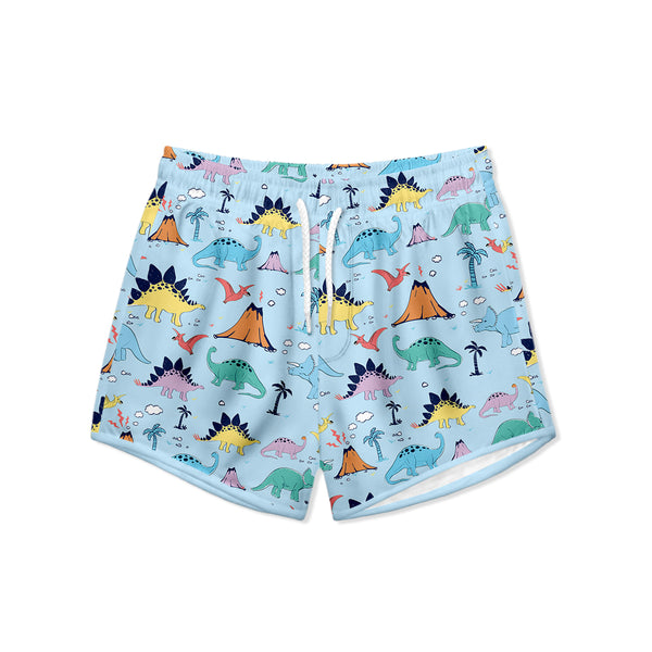 Ice Blue Island Dino Swim Shorties