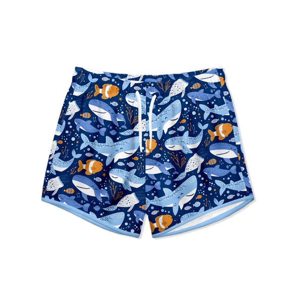 Navy Olly Ocean Swim Shorties