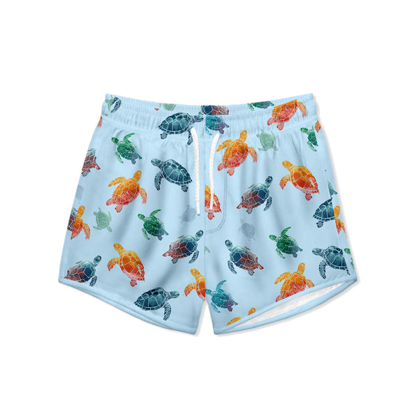 Ice Blue Turtle Dive Swim Shorties