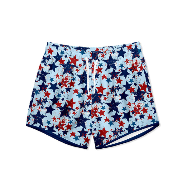 Ice Blue Star Swim Shorties