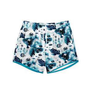 Kids White Turtle & Friends Shorties