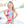 Load image into Gallery viewer, Pink and Lime Summer Tie-Dye Ruffle Trim Bikini set
