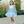 Load image into Gallery viewer, Periwinkle Bunny &amp; Daisy Angel-Sleeve Dress

