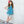 Teal Sleeveless Ruffle Babydoll Top & Kitty Cats Bike Shorts