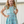 Mint Kitty Dreams Button-Front A-Line Dress & Stripe Shorts