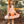 Load image into Gallery viewer, Orange Gingham Turkey Angel-Sleeve Dress
