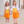 Orange Trumpet-Sleeve Tiered A-Line Dress & Pumpkins Leggings