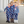 Load image into Gallery viewer, Navy &amp; Red HoHo Santa Pajama Set
