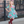 Slate Green Snowflake Floral Puff-Sleeve Babydoll Dress
