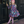 Navy Floral Fashion Tiered A-Line Dress