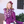 Unicorn Rainbow Velour Sweatshirt & Plum Velour Skirted Leggings
