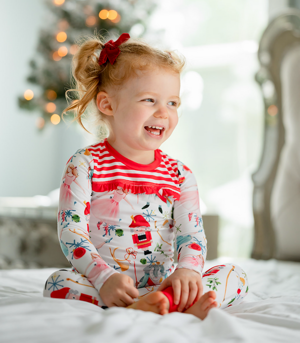 Red Nutcracker Dance Pajama Set