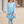 Aqua Penguin Skate Angel-Sleeve Dress & Leggings
