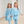 Aqua Penguin Skate Angel-Sleeve Dress & Leggings