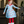 Aqua Christmas Stockings Ruffle-Neck A-Line Dress & Red Button Leggings