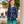Navy Christmas Tree Forest A-Line Dress