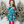 Load image into Gallery viewer, Green Cookies Bow Pocket A-Line Dress &amp; Red Button Leggings
