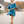 Midnight Velour Trumpet-Sleeve Tiered A-Line Dress